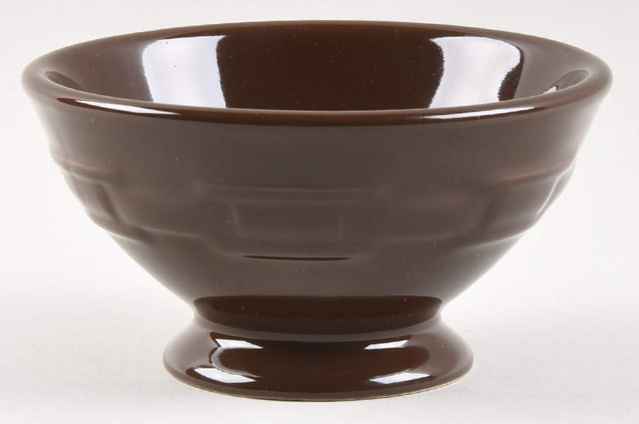Woven Traditions Chocolate Footed Ice Cream Cup by Longaberger-1