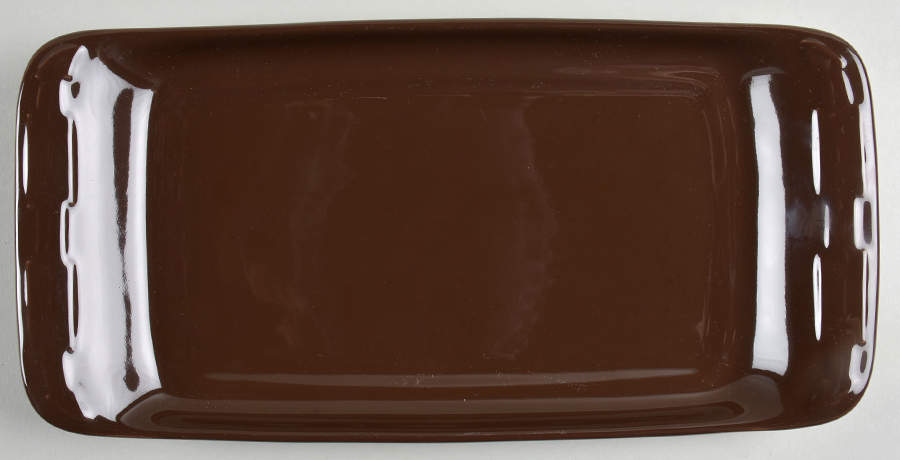 Woven Traditions Chocolate Appetizer Tray/Plate by Longaberger-1