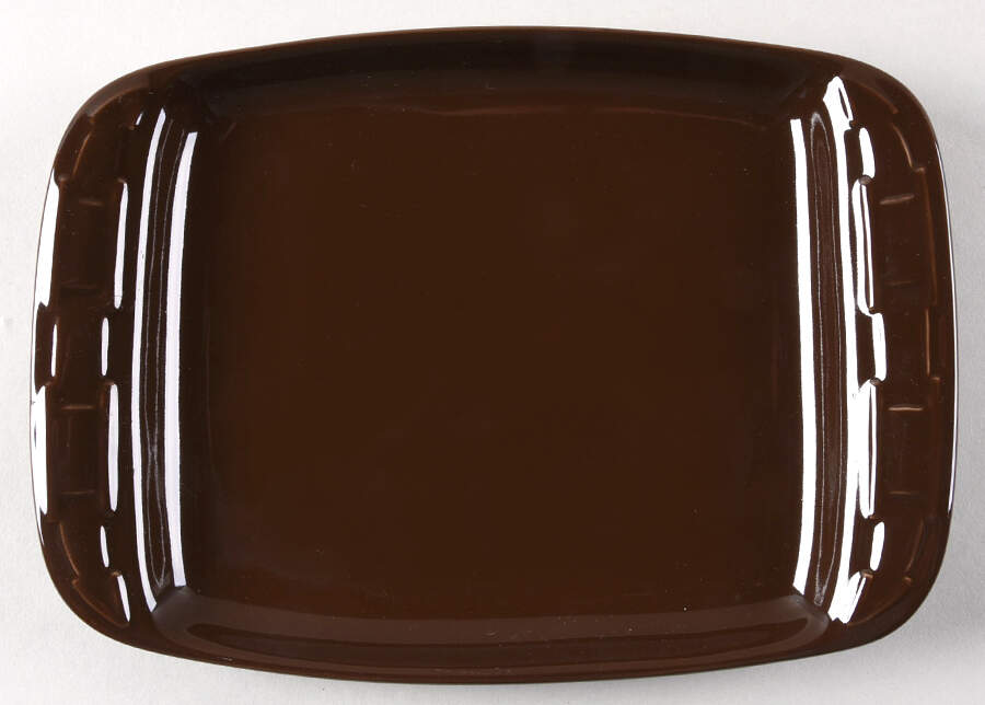 Woven Traditions Chocolate Appetizer Plate by Longaberger-1