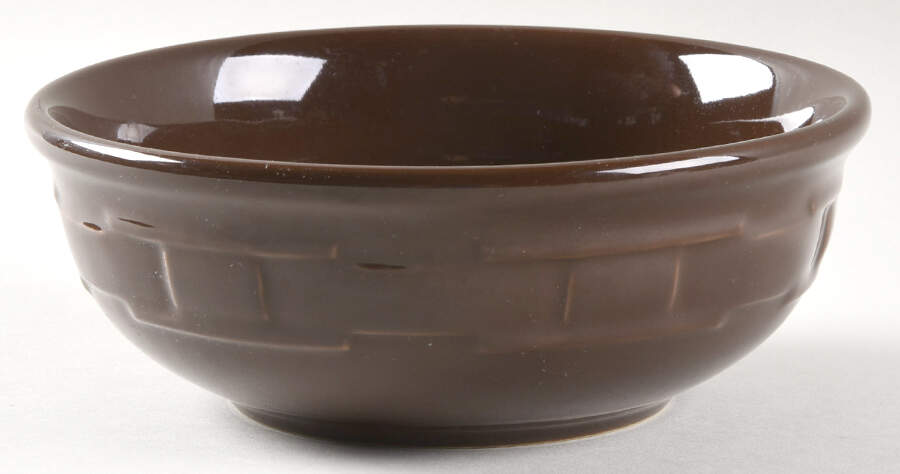 Woven Traditions Chocolate Coupe Cereal Bowl by Longaberger-1