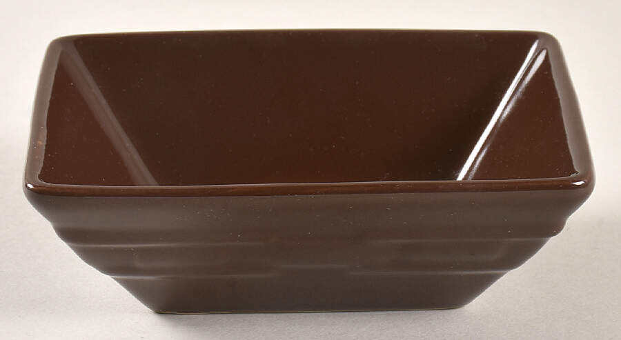 Woven Traditions Chocolate 5" Square Tasting Bowl by Longaberger-1
