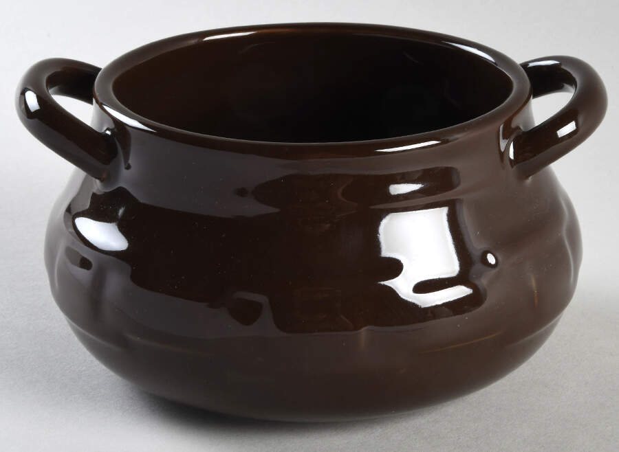 Woven Traditions Chocolate Open Individual Tureen by Longaberger-1
