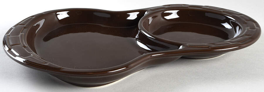 Woven Traditions Chocolate Oval Snack Tray by Longaberger-1