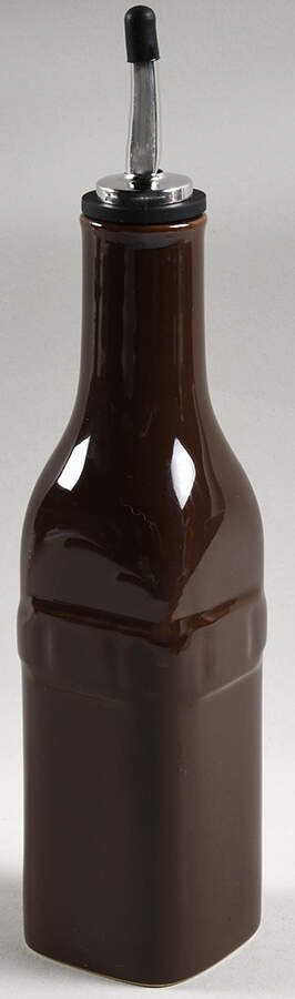 Woven Traditions Chocolate Oil Jar & Drizzle Spout by Longaberger-1