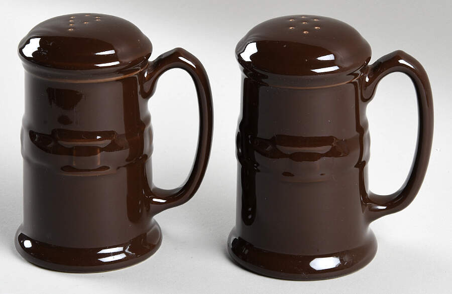 Woven Traditions Chocolate Stove Top Salt & Pepper Set by Longaberger-1