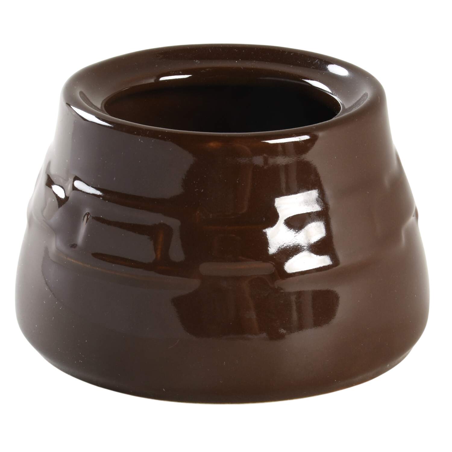 Woven Traditions Chocolate Sugar Bowl No Lid by Longaberger-1