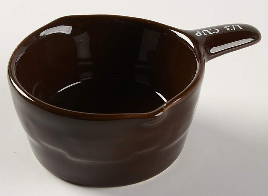 Woven Traditions Chocolate 1/3 Cup Measuring Cup by Longaberger-1