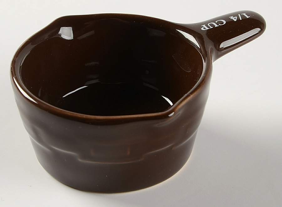 Woven Traditions Chocolate 1/4 Cup Measuring Cup by Longaberger-1