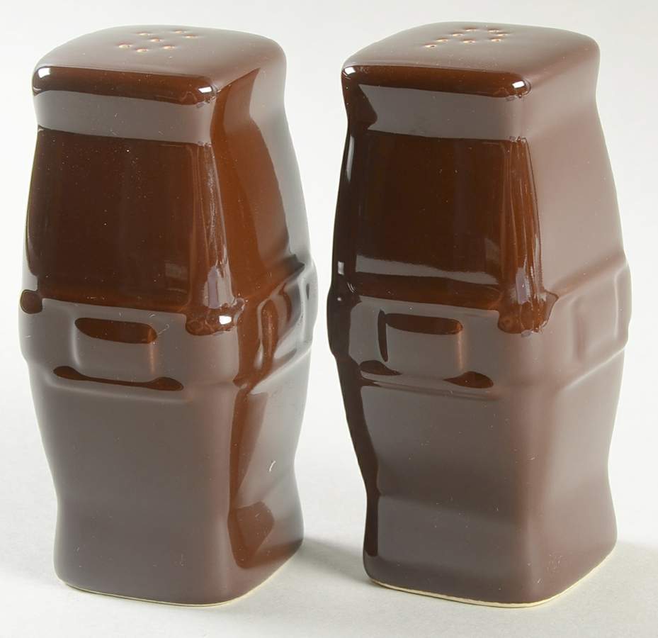 Woven Traditions Chocolate Salt & Pepper Set by Longaberger-1