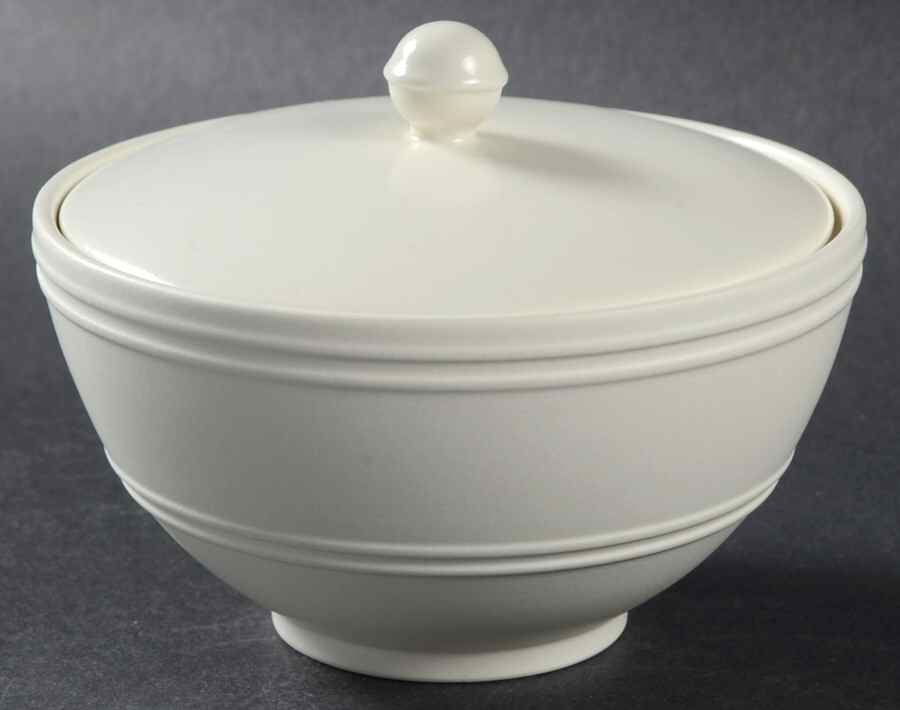Fair Harbor White Truffle Sugar Bowl & Lid by Lenox-1