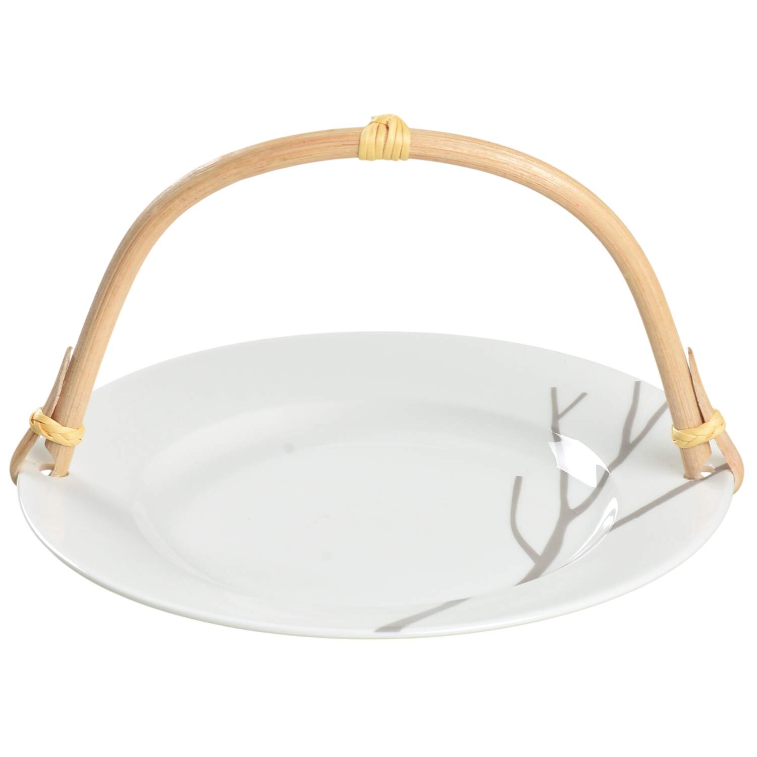 Park City 5 3/8"-5 5/8" Bamboo Handled Serving Plate  HC by Lenox-1