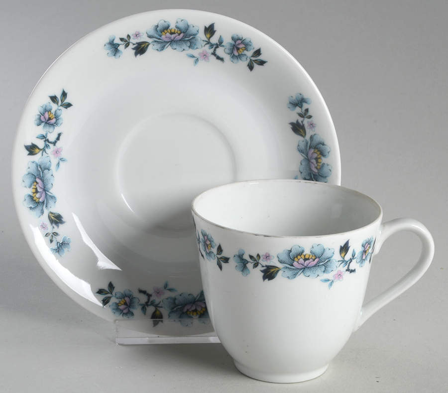 LAZ26 Flat Cup & Saucer Set by Lazeyras, Rosenfeld-1