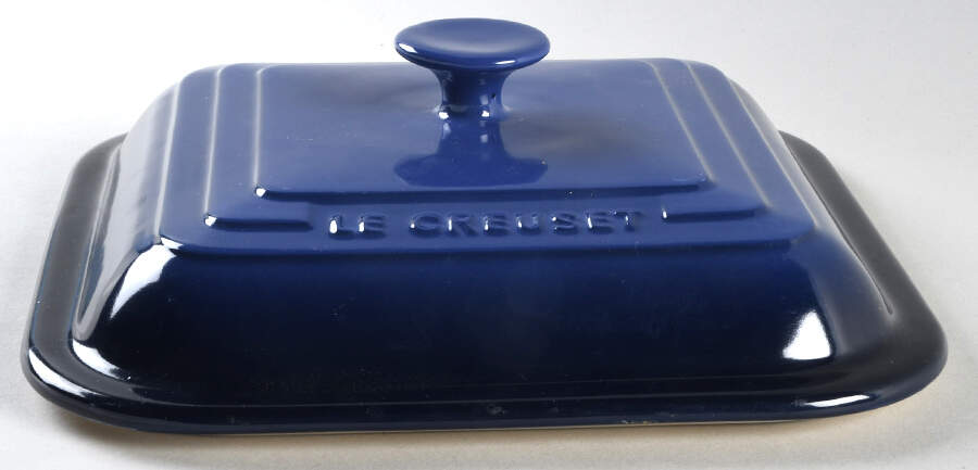 Indigo (Cobalt) Ceramic Lid for 3 Quart Square Casserole by Le Creuset-1