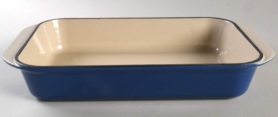 Indigo (Cobalt) 13" Rectangular Cast Iron Baker by Le Creuset-1