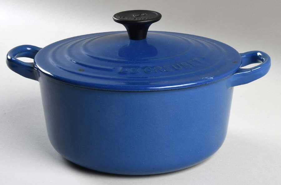 Indigo (Cobalt) 2 Qt Cast Iron Dutch Oven & Lid by Le Creuset-1