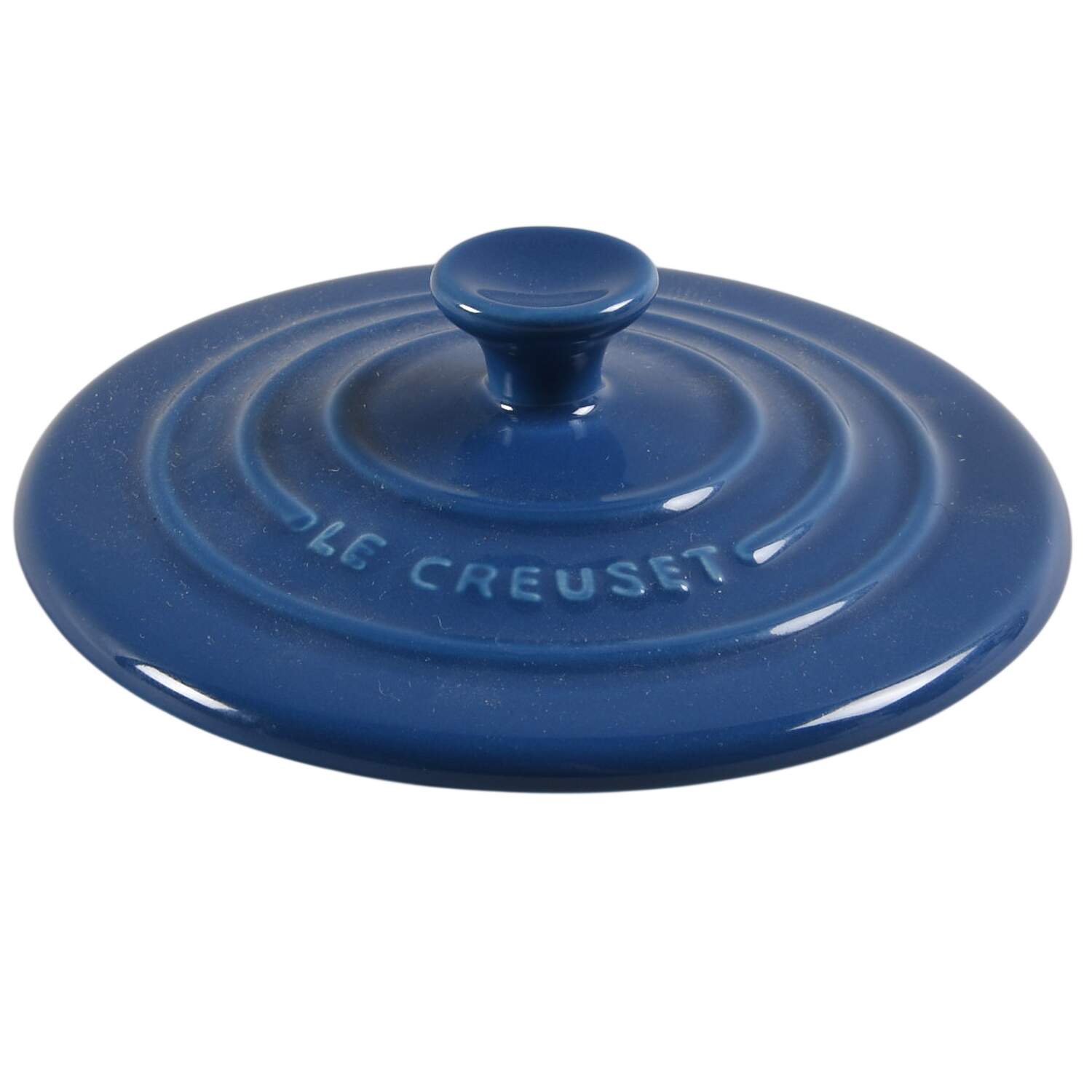 Indigo (Cobalt) Lid for 8 Oz Mini Round Cocotte by Le Creuset-1
