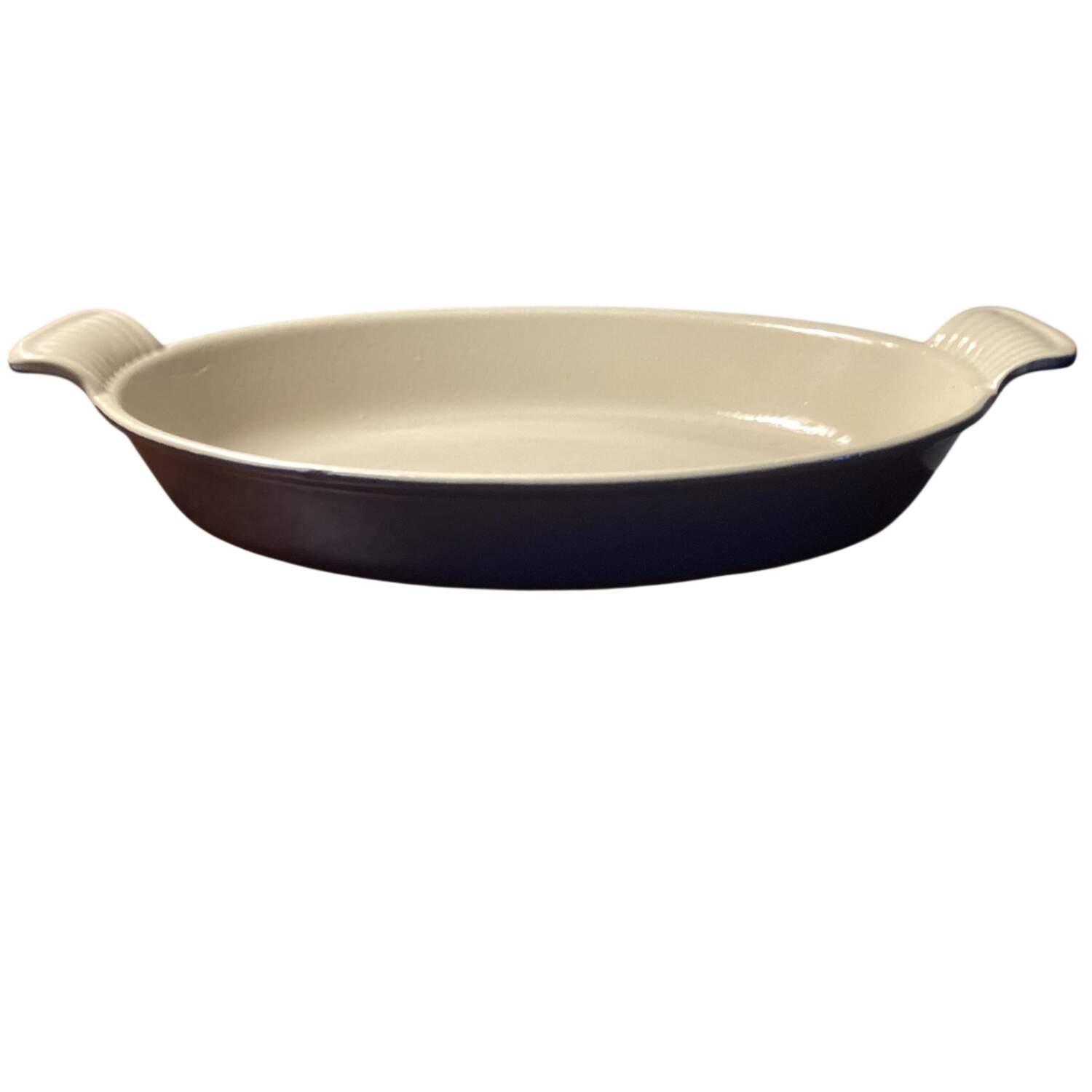 Indigo (Cobalt) 13" Cast Iron Augratin by Le Creuset-1