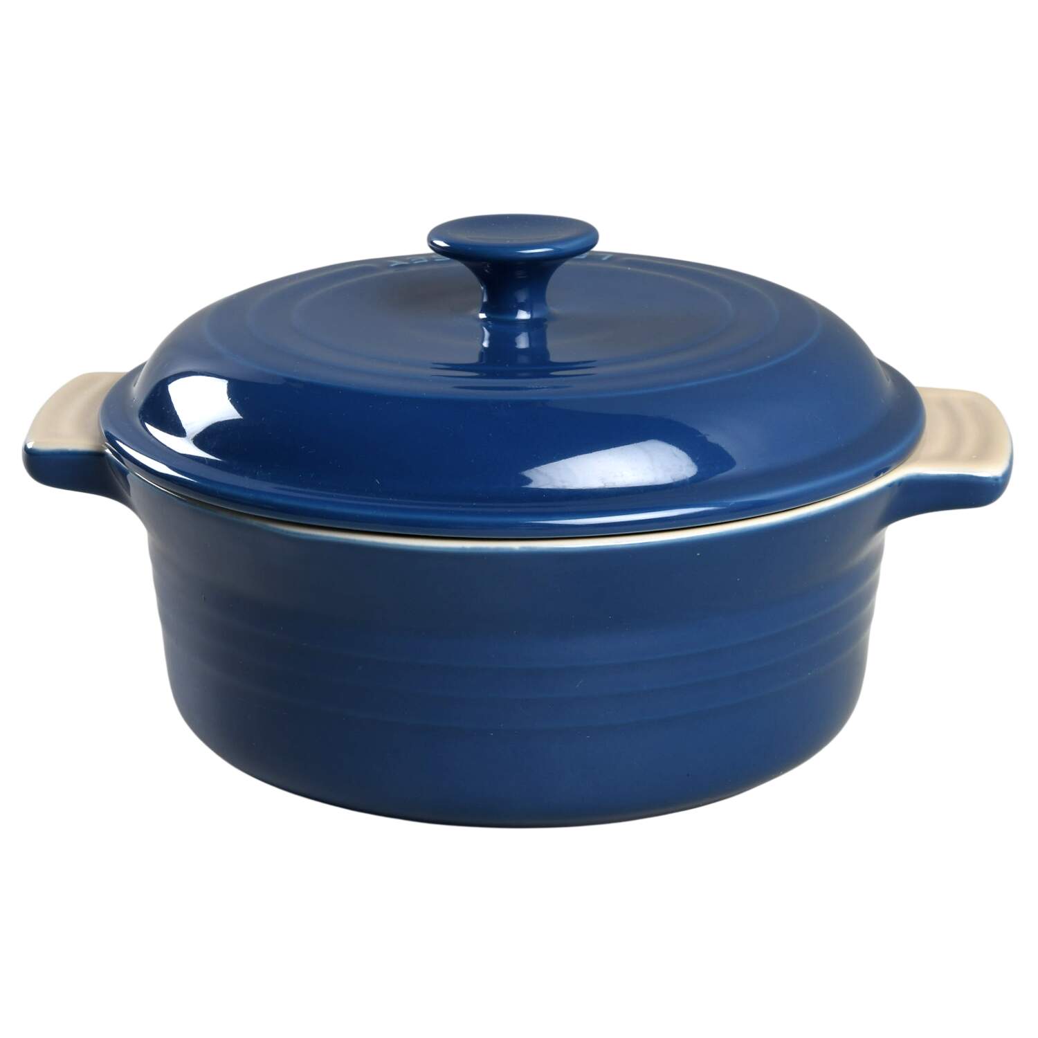Indigo (Cobalt) 2 Qt Round Covered Casserole by Le Creuset-1