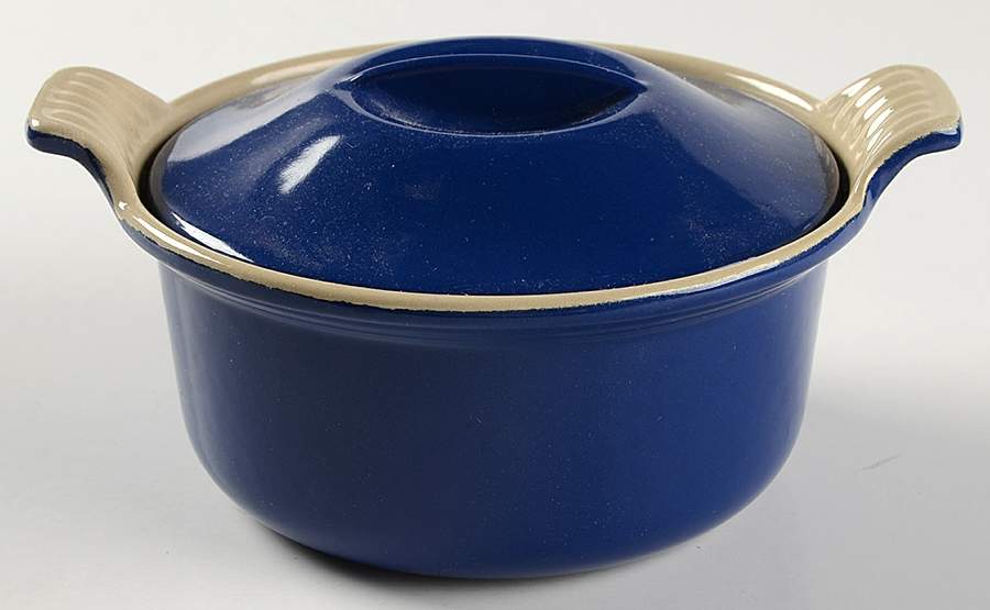 Indigo (Cobalt) 18 Oz Mini Round Cast Iron Cocotte & Lid by Le Creuset-1
