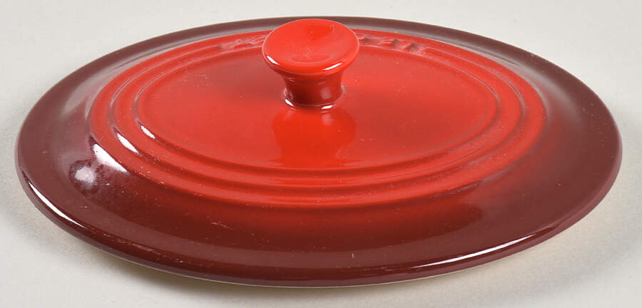 Cerise (Cherry) Lid for Individual Casserole by Le Creuset-1