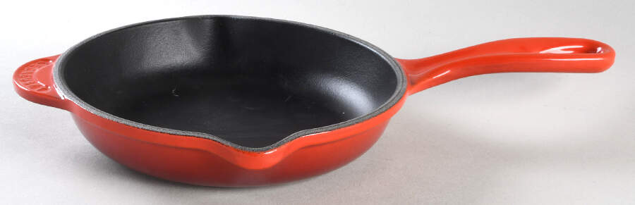Cerise (Cherry) 6" Cast Iron Open Skillet by Le Creuset-1