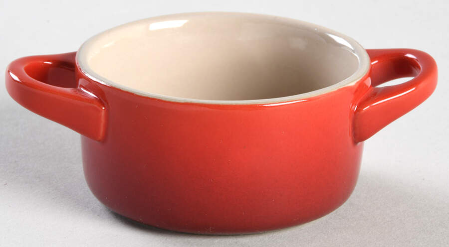 Cerise (Cherry) Condiment Pot No Lid by Le Creuset-1