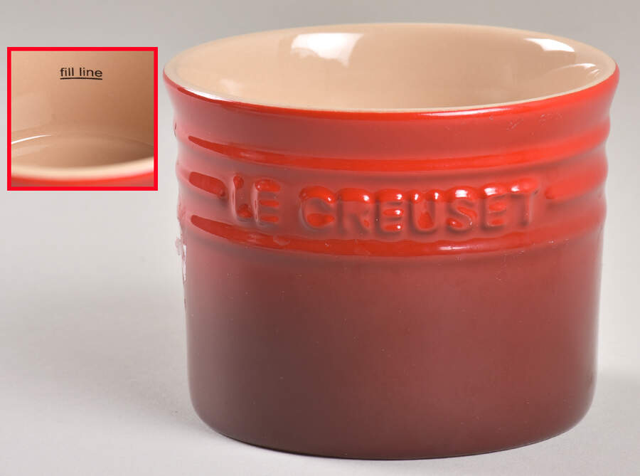 Cerise (Cherry) Butter Crock No Lid by Le Creuset-1