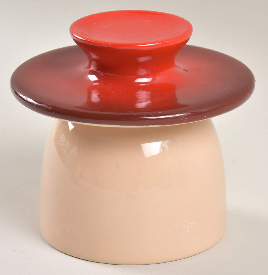 Cerise (Cherry) Lid for Butter Crock by Le Creuset-1