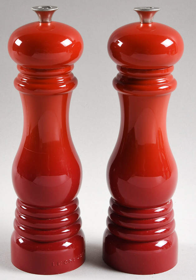 Cerise (Cherry) Salt Mill & Pepper Mill Set by Le Creuset-1