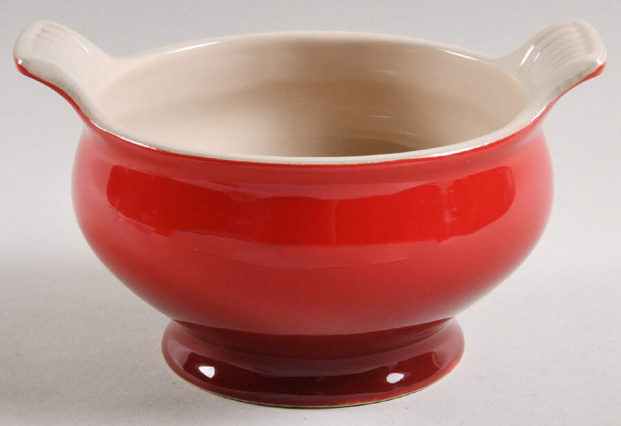 Cerise (Cherry) Individual Handled Soup Bowl by Le Creuset-1