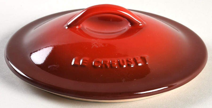 Cerise (Cherry) Lid for Individual Casserole by Le Creuset-1