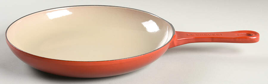 Cerise (Cherry) 9" Cast Iron Open Skillet by Le Creuset-1