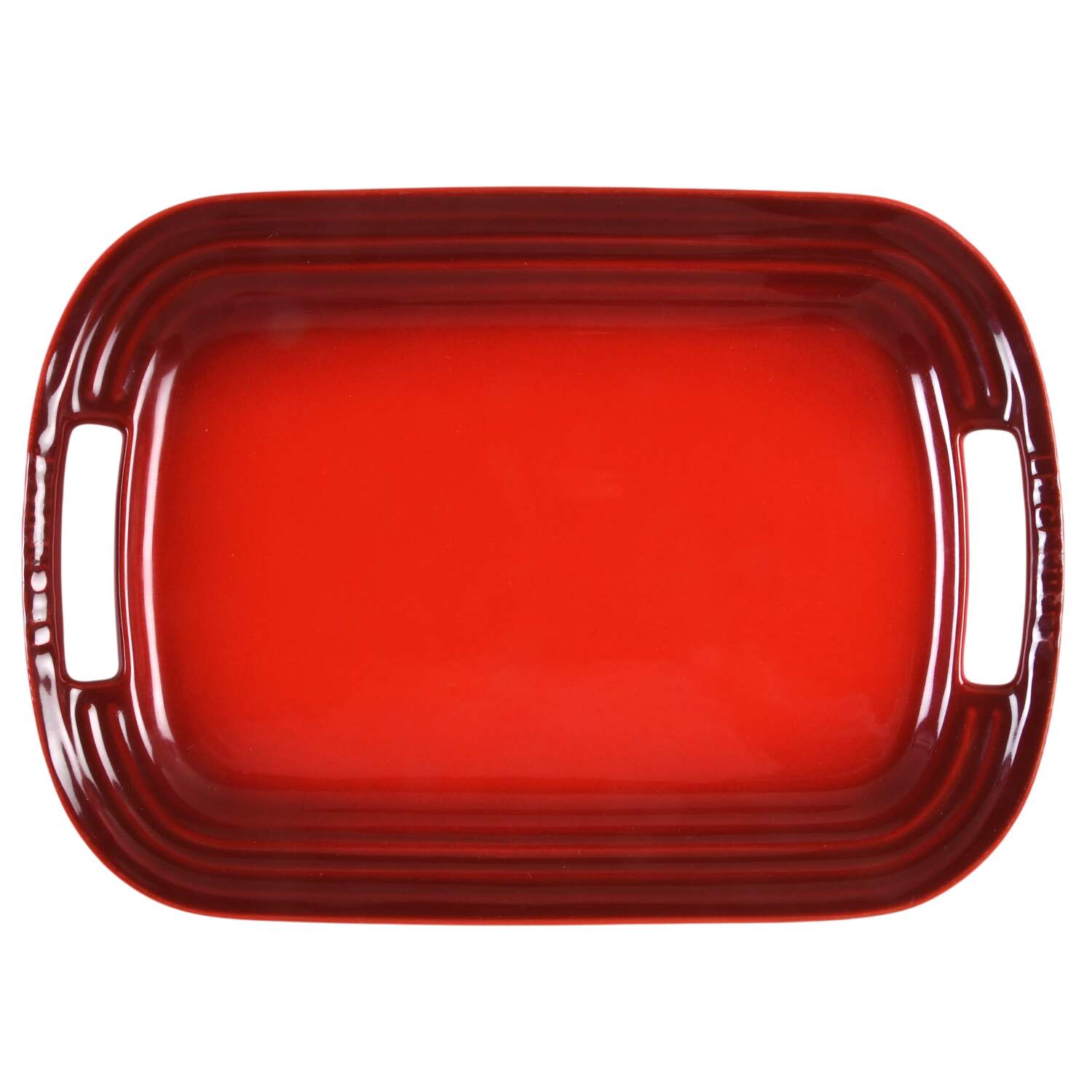 Cerise (Cherry) 12" Rectangular Serving Platter by Le Creuset-1