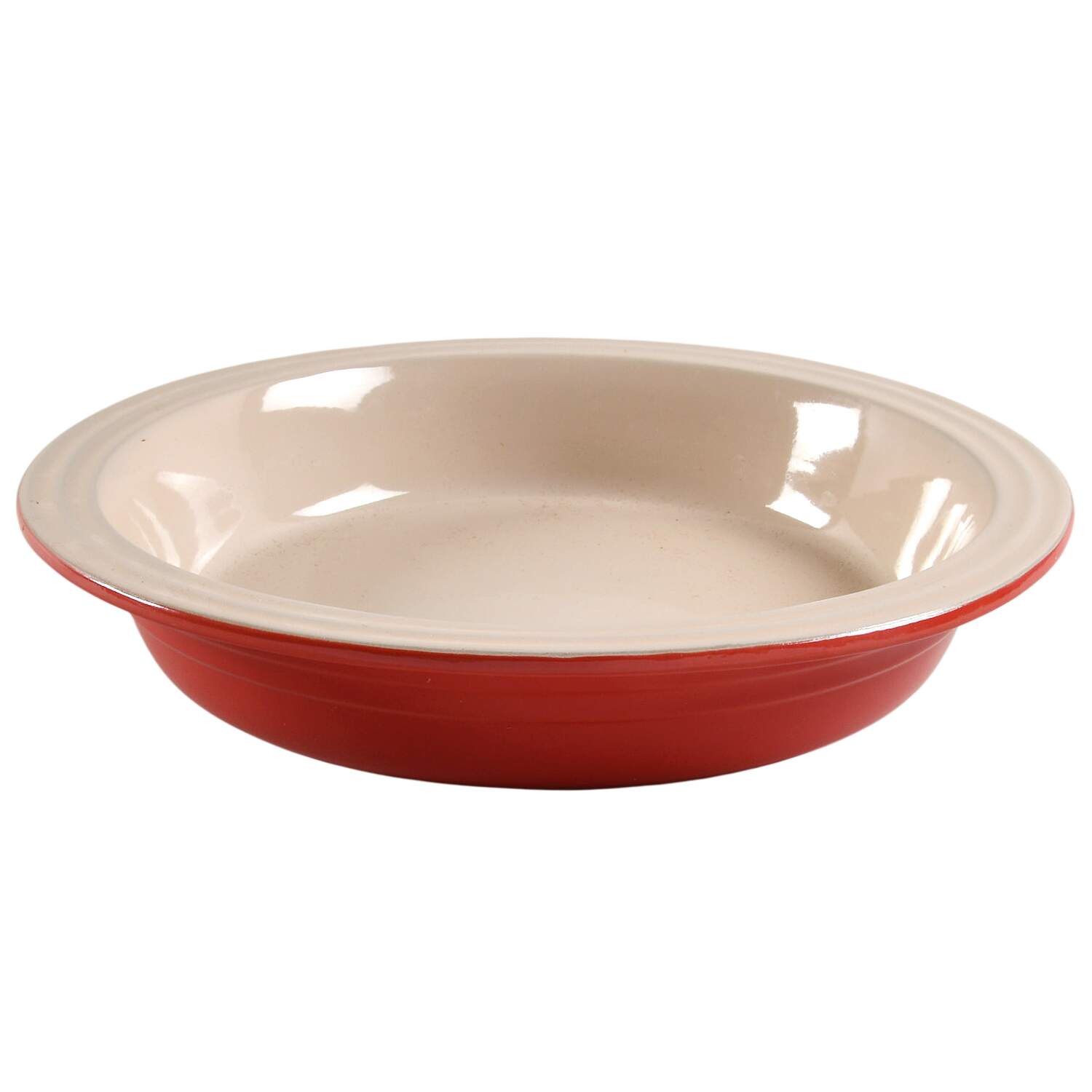 Cerise (Cherry) 11" Pie Baking Plate by Le Creuset-1