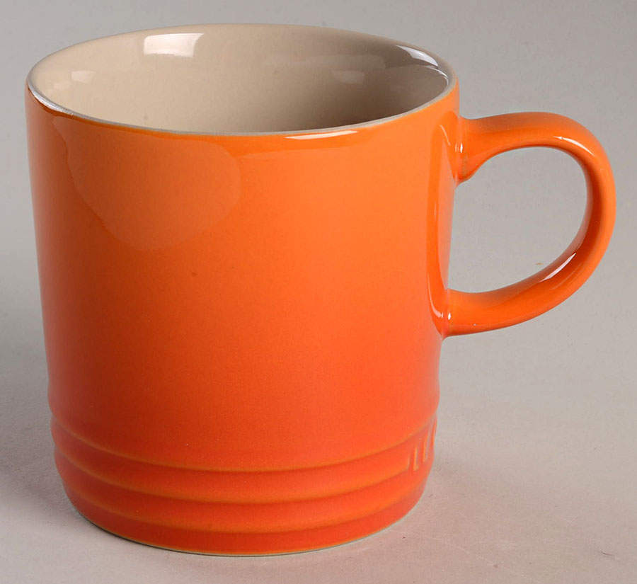 Flame (Volcanic Orange) Mug by Le Creuset-1