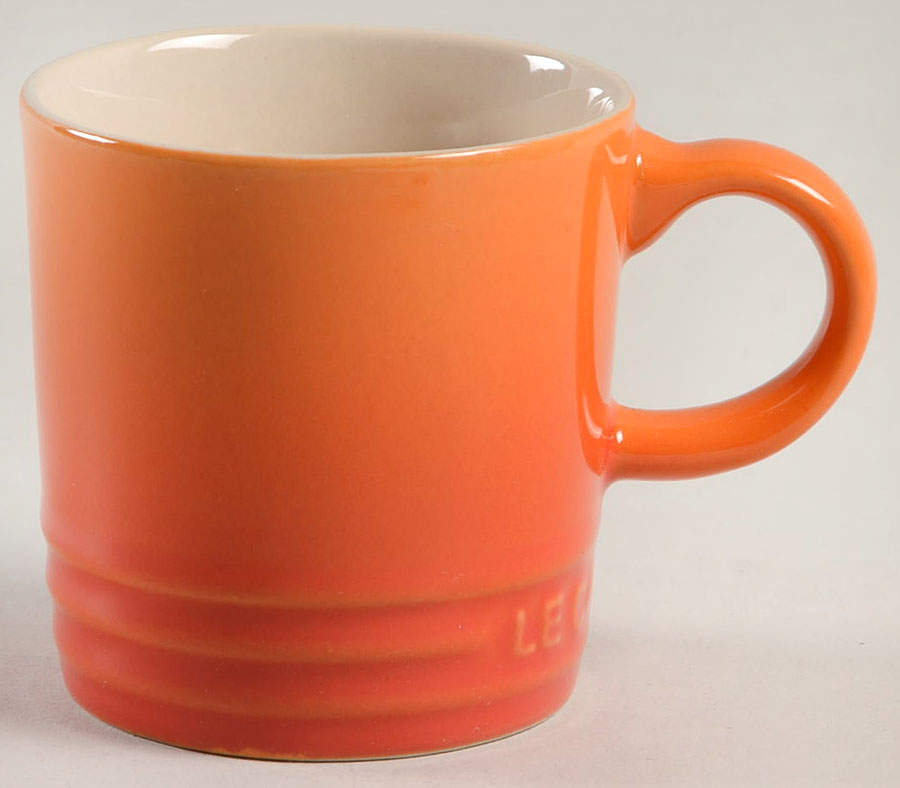 Flame (Volcanic Orange) Espresso Mug by Le Creuset-1