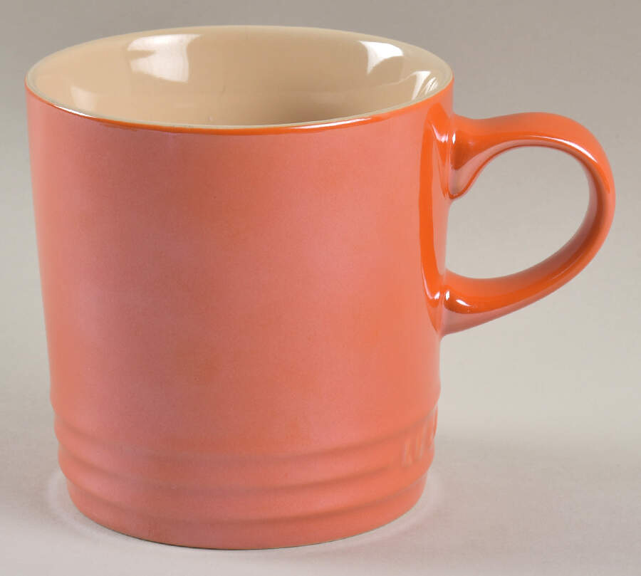 Flame (Volcanic Orange) Mug by Le Creuset-1
