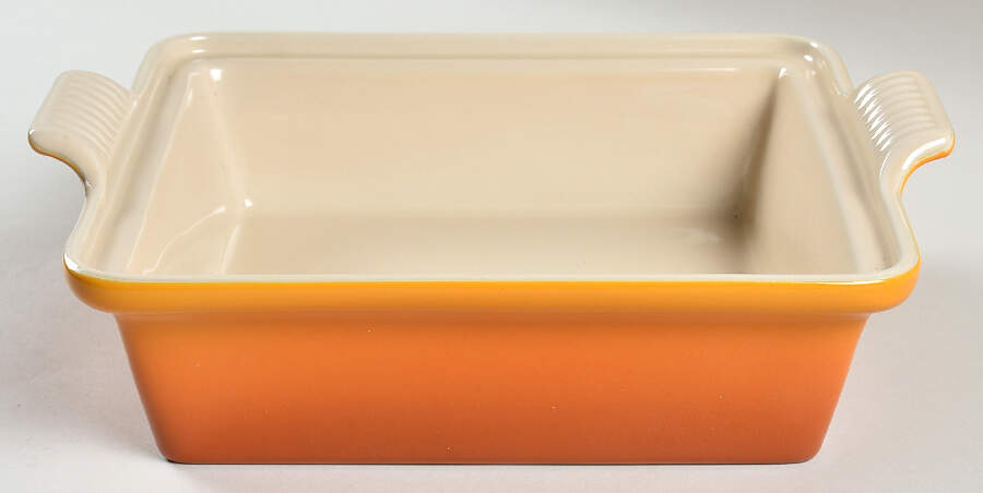 Flame (Volcanic Orange) 9" Square Baker by Le Creuset-1