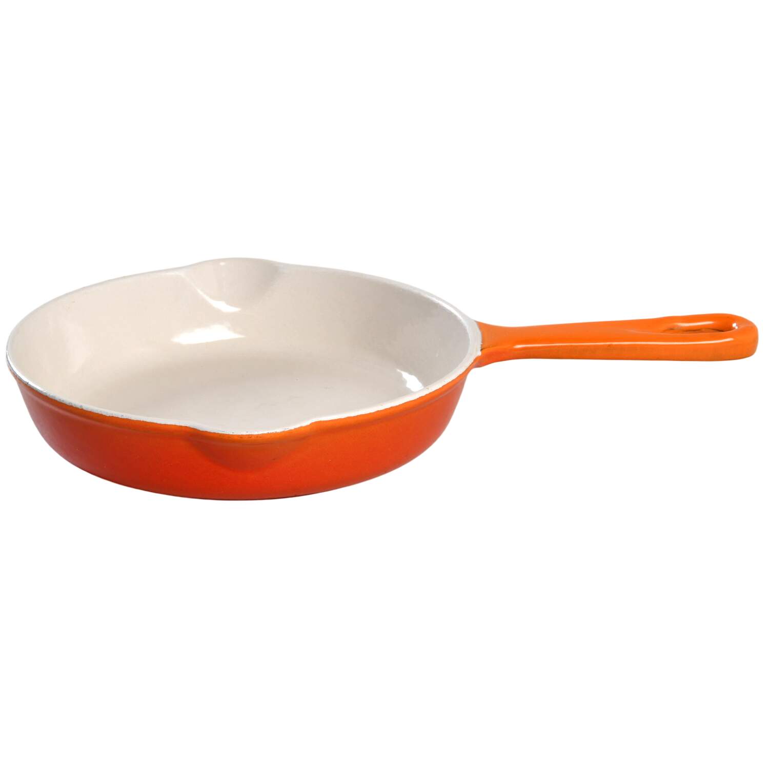 Flame (Volcanic Orange) 6" Cast Iron Open Skillet by Le Creuset-1