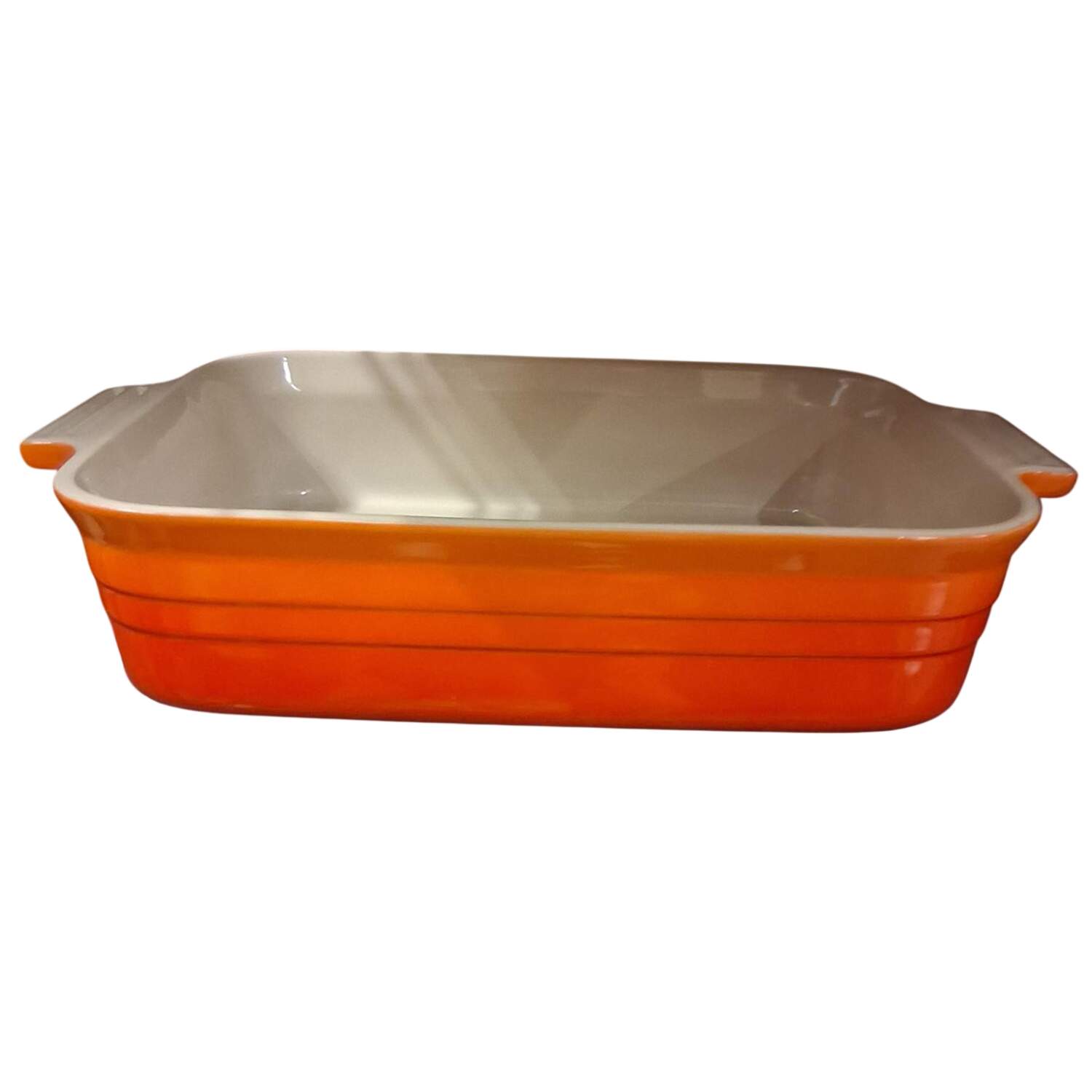 Flame (Volcanic Orange) 12" Rectangular Baker by Le Creuset-1