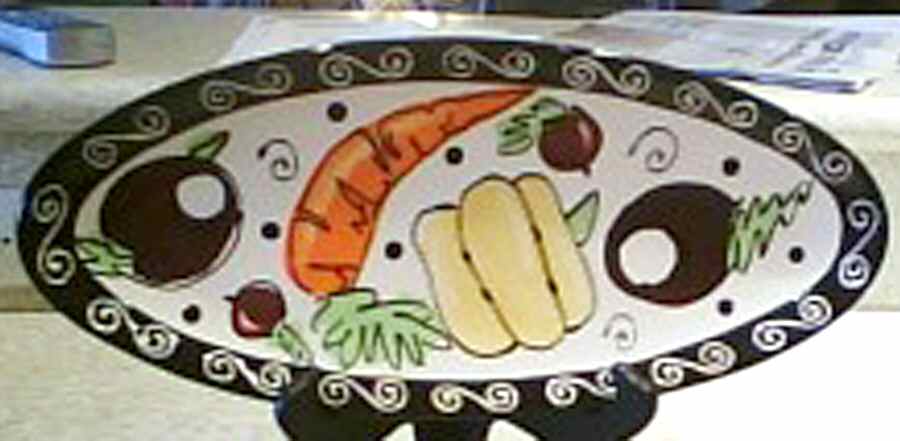LST6 12" Oval Serving Platter by Lotus International-1