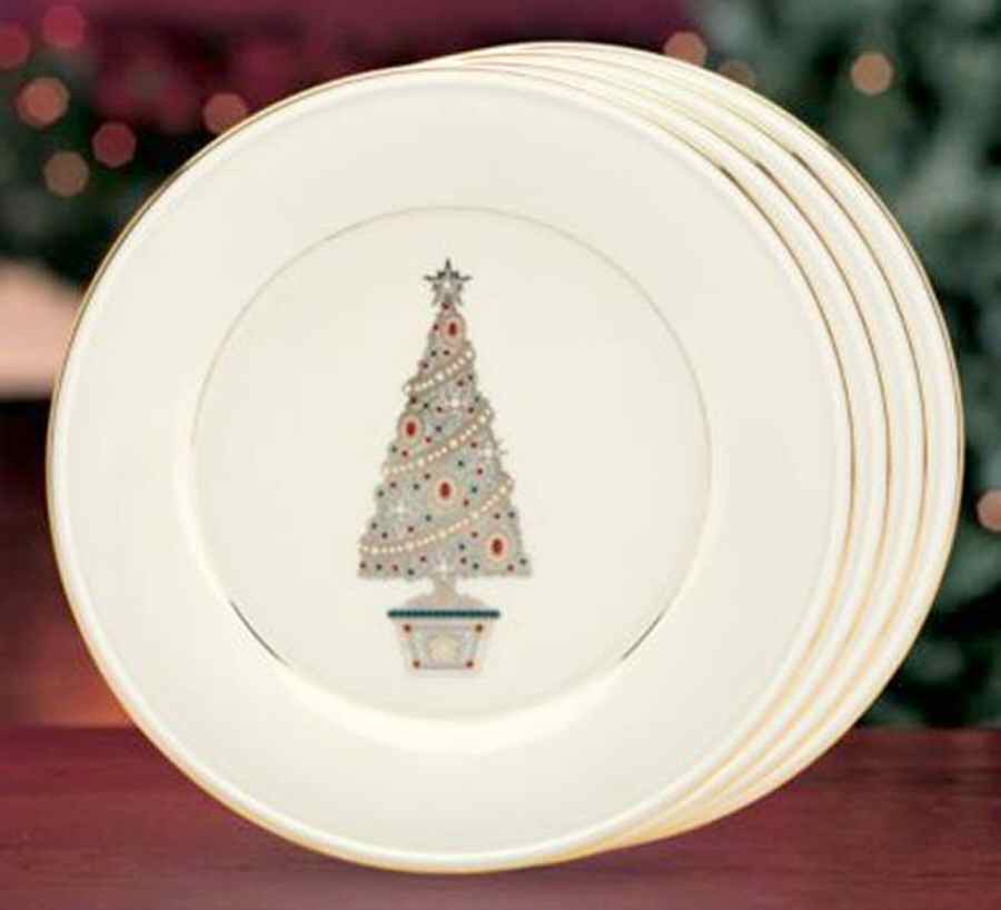 Jeweled Christmas Accent Dinner Plate by Lenox-1