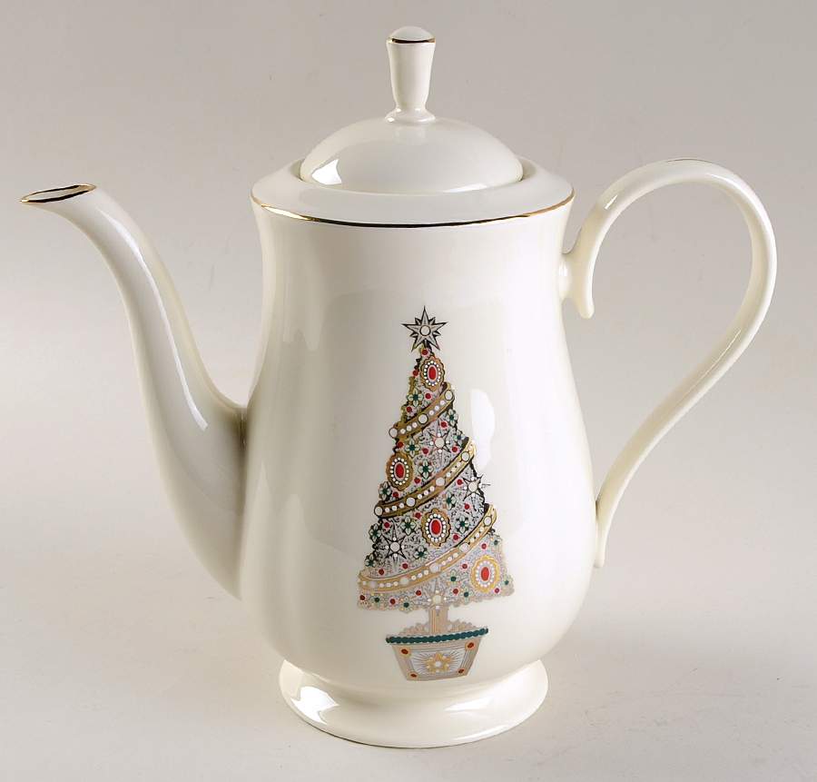 Jeweled Christmas Coffee Pot & Lid by Lenox-1