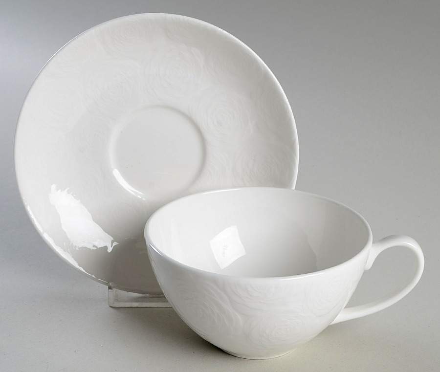 Marchesa Rose Flat Cup & Saucer Set by Lenox-1