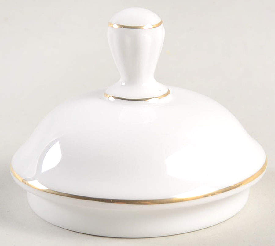Painted Camellia Lid for Sugar Bowl by Lenox-1