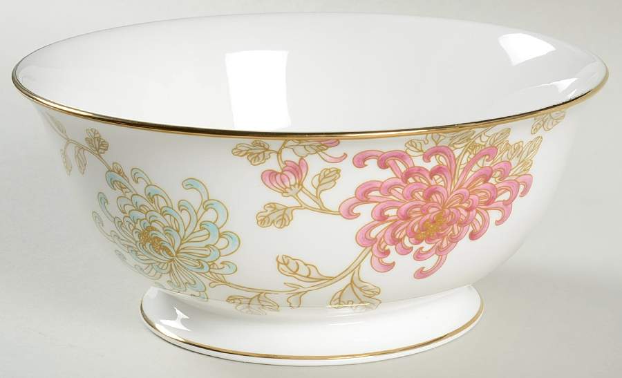 Painted Camellia 8" Round Serving Bowl by Lenox-1