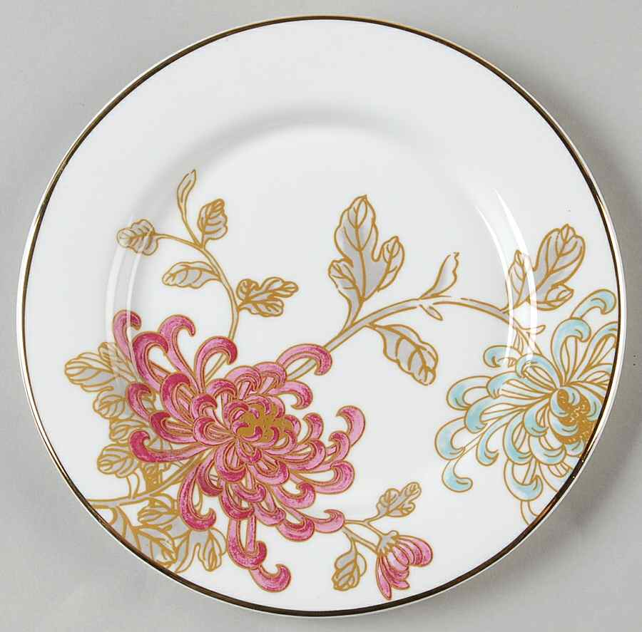 Painted Camellia Tidbit Plate by Lenox-1