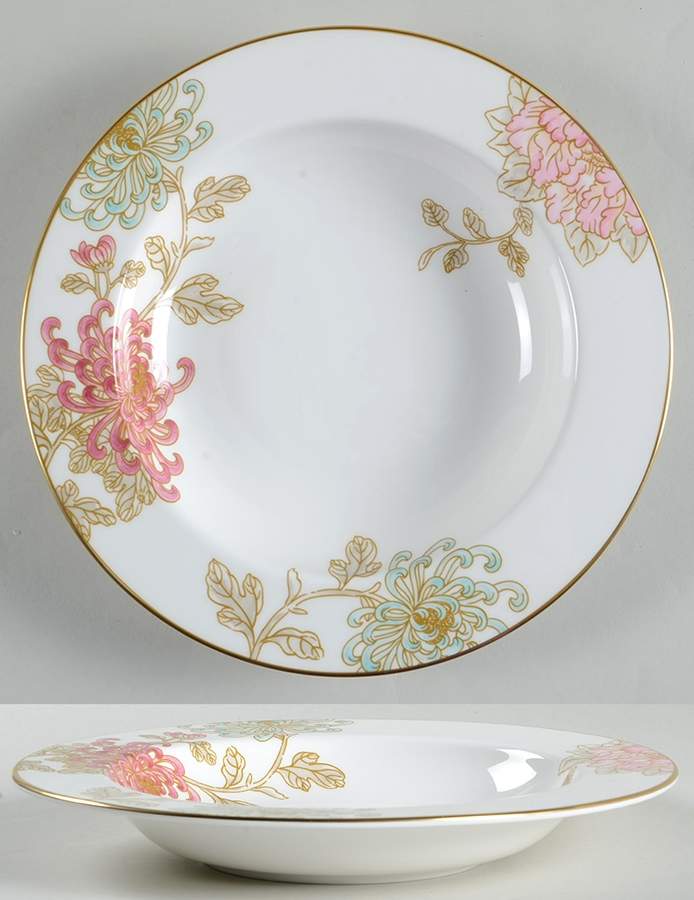 Painted Camellia 9" Soup/Pasta Bowl by Lenox-1