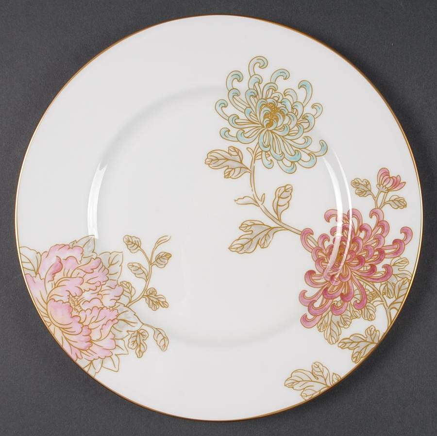 Painted Camellia Accent Luncheon Plate by Lenox-1