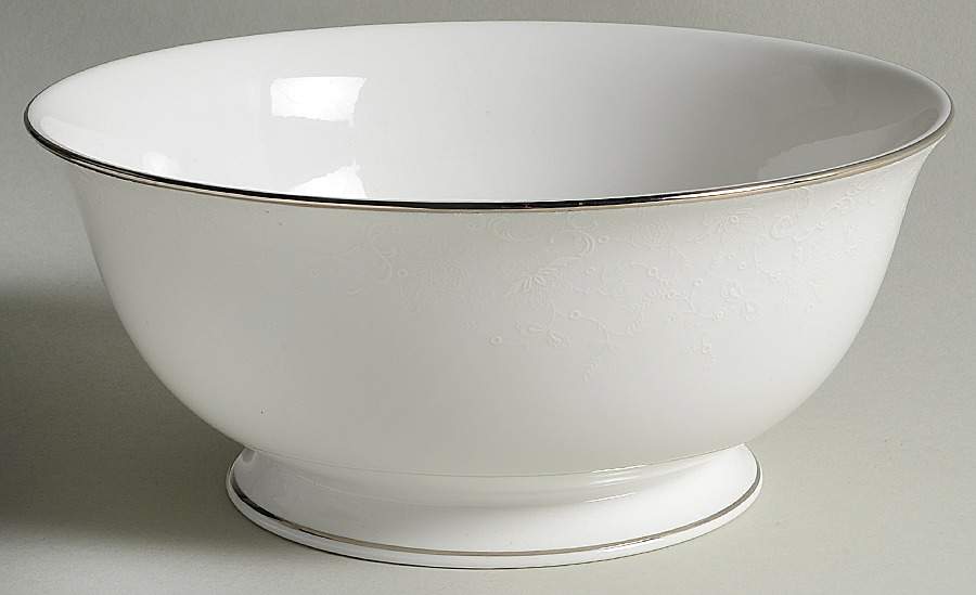 Porcelain Lace 8" Round Serving Bowl by Lenox-1